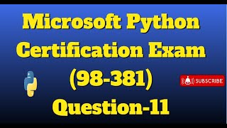 Python certification exam Question-11