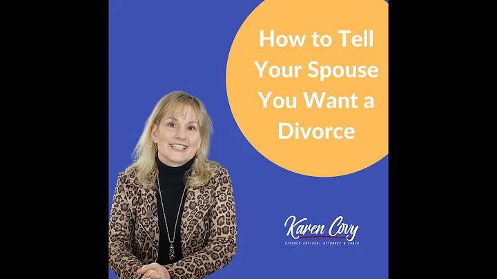 How to Tell Your Spouse You Want a Divorce