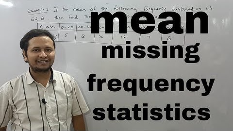 mean I Statistics I missing frequency I example 2 I rs Aggarwal I class 10