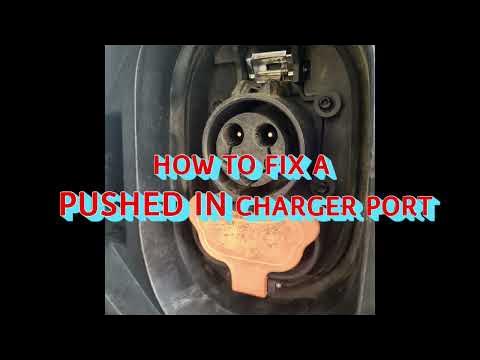 How to FIX a PUSHED IN CHEVY BOLT EV CHARGING PORT - YouTube