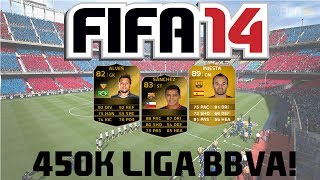 FIFA 14 Ultimate Team | 450k LIGA BBVA Squad Builder ft. IF Sanchez, IF Alves & Iniesta!