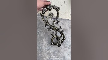 Mẫu sơn nhũ đồng giả cổ trên lan can sắt Decor Paint