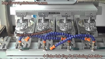 High Quality 4 Color Pad Printing Machine with Carousel