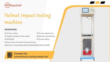 Helmet impact testing machine Safety helmet impact penetration testing machine operation video