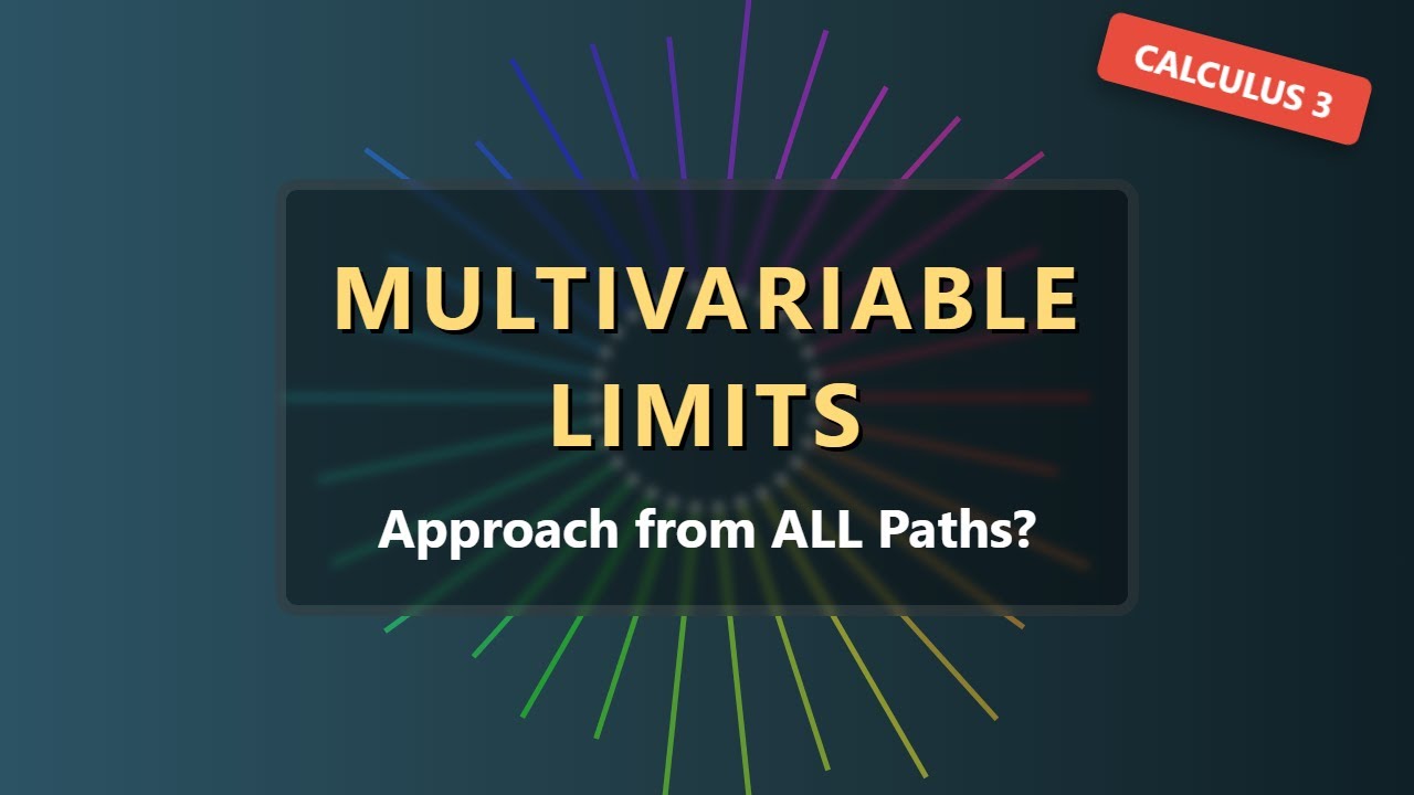 Limits of Multivariable Functions: The Two-Path Test Explained