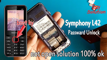 Symphony L42 passward unlock by cm2। L42 not open problame 100% work।
