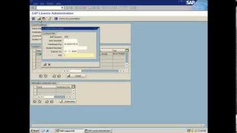 Install the SAP license key