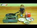 Master Chef Monkey Kako Cooking Fried Egg With Shrimp Recipe