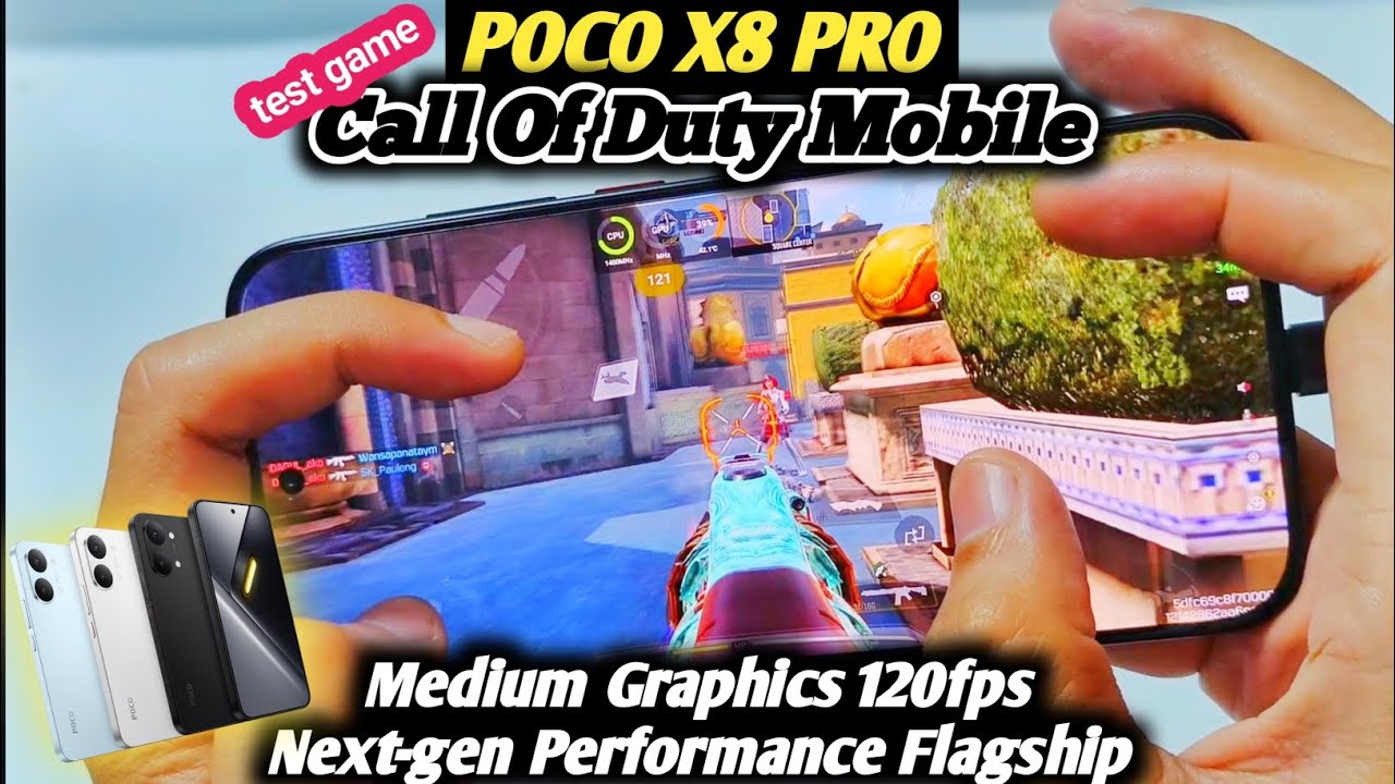 Poco Game Codekey POCO X8 Pro Test Game COD Mobile Ultra Frame Rate 120fps Performance ...