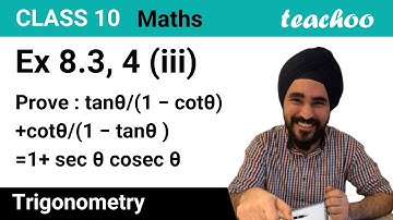 Ex 8.3, 4 (iii) - Prove that: tan θ / (1 - cot θ) + cot θ / (1 - tan θ) = 1 + sec θ cose - Teachoo