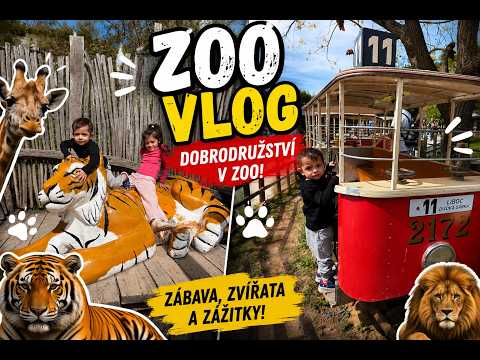 🦁 ZOO PRAHA VLOG | Neuvěříte, co děti nejvíc bavilo! 😍🐯🚋