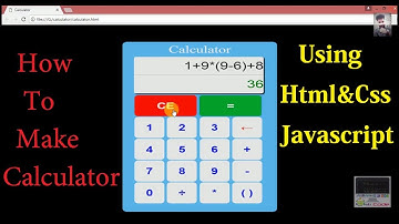 How to make calculator using html css and javascript #Part 3