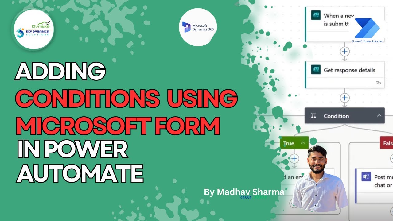 How to Add Conditions using Microsoft Form in Power Automate || 14
