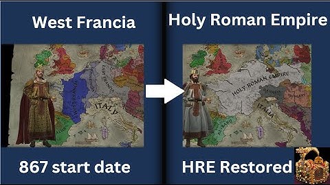Crusader Kings 3 867 start date: West Francia to HRE timelapse