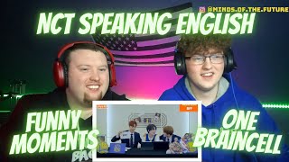 NCT speaking english but there's only one braincell | NCT Funny Moments| Reaction!!