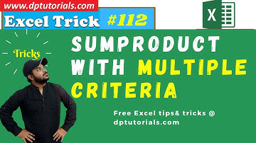 How To Use Sumproduct With Multiple Criteria || Sum values in matching columns and rows
