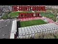 The county ground  swindon town fc 4k drone footage