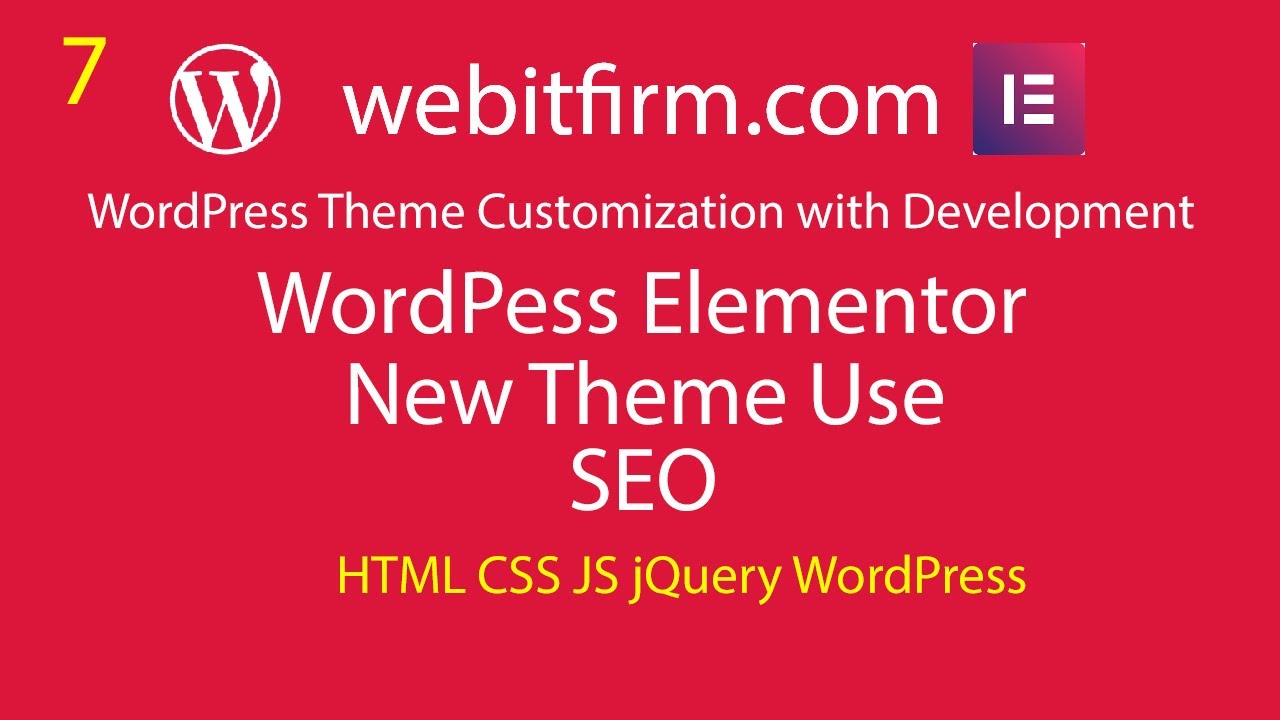 WordPress Theme Customization with Development for beginner tutorial ...