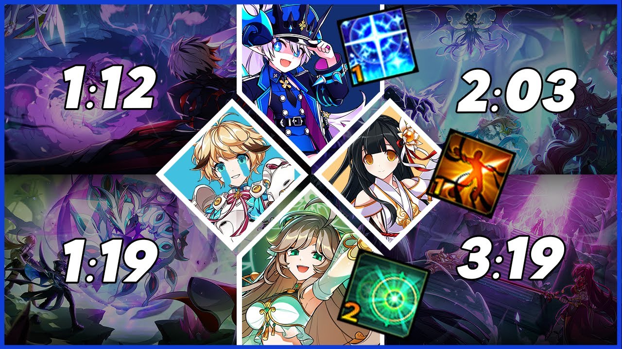 [Elsword NA/엘소드] WORLD ENDER Catastrophe 😈 - All Abyss Raid Play Gaunt 카타스트로피 란 레이드 1던부터 4던 플레이