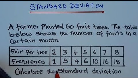 standard deviation