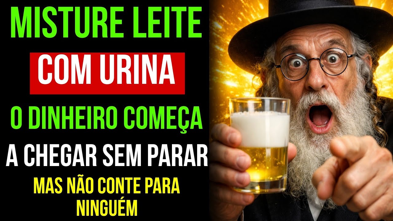 Misture Sua URINA com LEITE e o DINHEIRO Começará a Chegar Sem Parar | Sabedoria Judaica