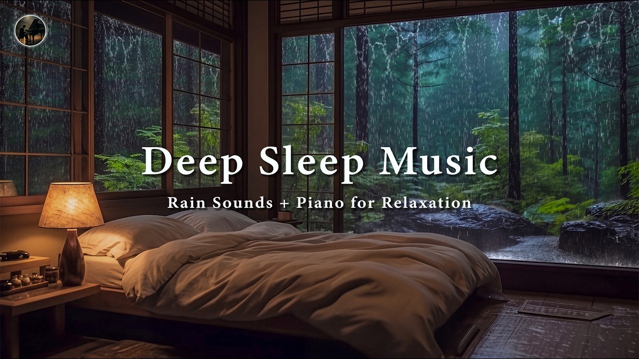 Calm Piano Music with Healing Rain Sounds 🎶 Deep Sleep and Relaxation to Soothe Your Mind and Soul