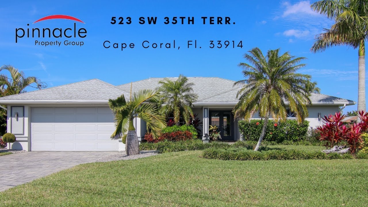 Florida Waterfront Luxury Home for Sale! 523 SW 35th Terr Cape Coral
