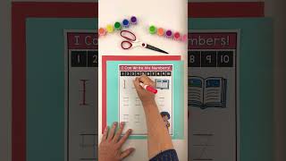 Tracing numbers 1-10 preschool and kindergarten back to school counting to 10 worksheets #preschool