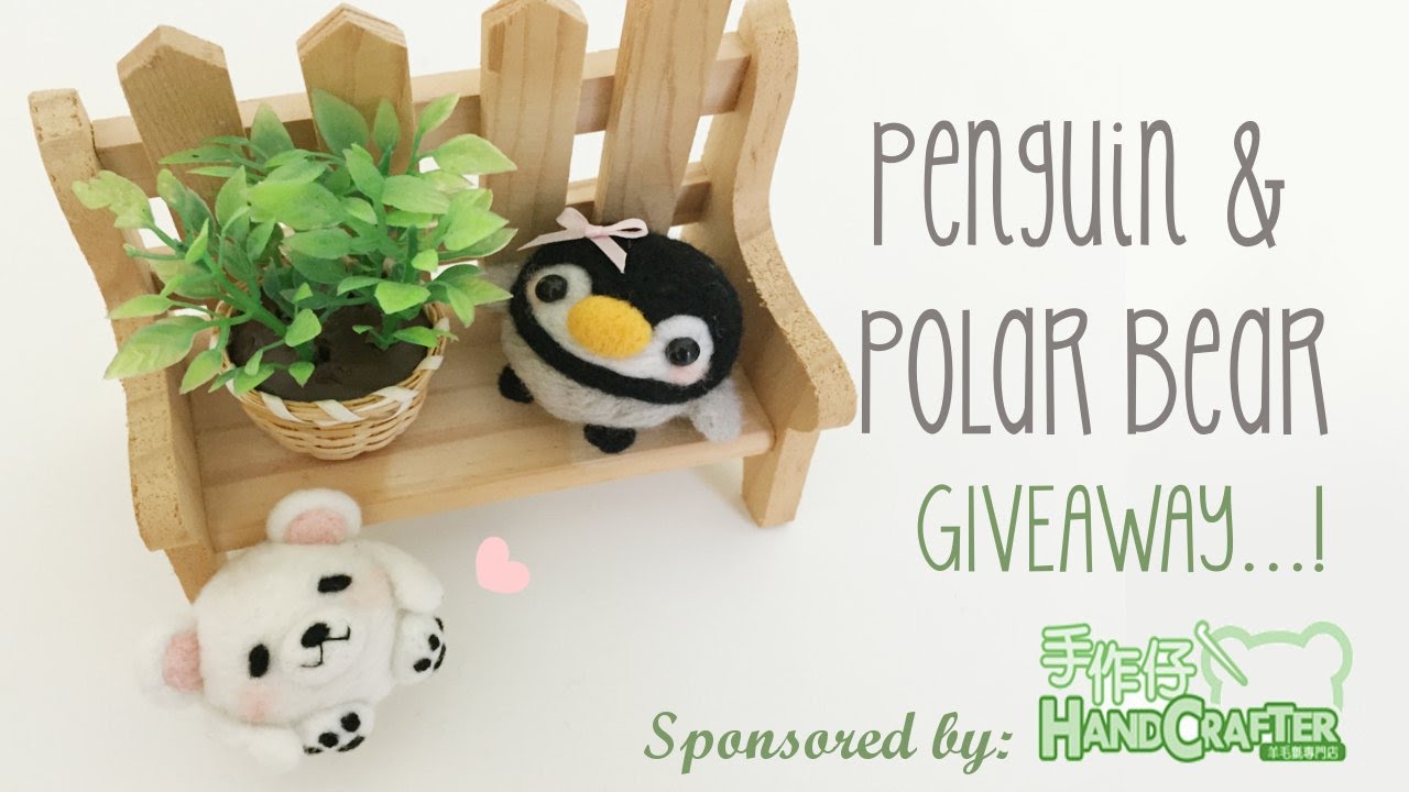 Мастер-класс по вышивке пингвина и белого медведя из фетра и розыгрыш призов [ЗАКРЫТО]