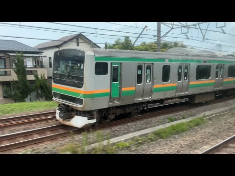 湘南新宿ライン普通宇都宮行きE231系4532YS-31+E231系K-09から観た並走