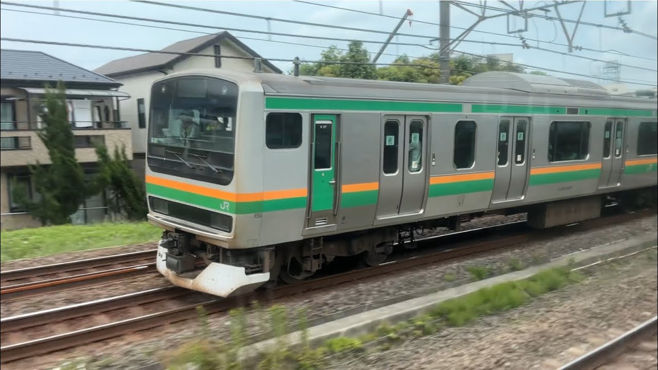 湘南新宿ライン普通宇都宮行きE231系4532YS-31+E231系K-09から観た並走