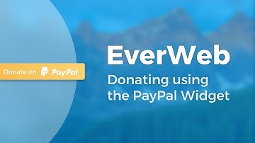 Using the PayPal Widget for Donations