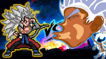 🤯XENO GOKU OP VS TC LUFFY BUFFED OP IN JUMP FORCE MUGEN