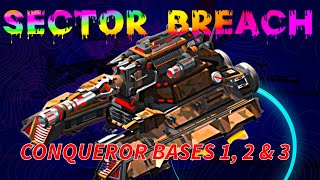 War Commander: Sector Breach Conqueror Bases 1 To 3 (Easy)