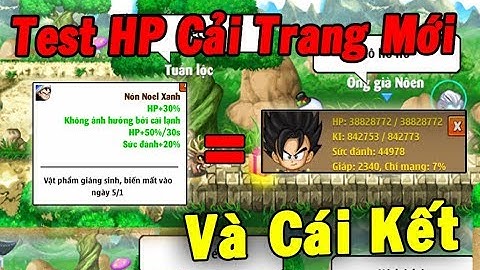 Ngọc Rồng Online - Review Và Test Cải Trang Khủng Sự Kiện Noel