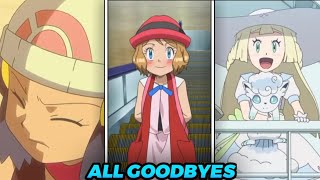 Ash says Goodbye to all Pokegirls | Every Pokegirl leaving Ash | Every Pokegirl