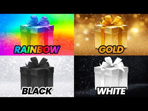 Choose Your Gift! 🎁 Rainbow, Gold, Black or White 🌈⭐️🖤🤍