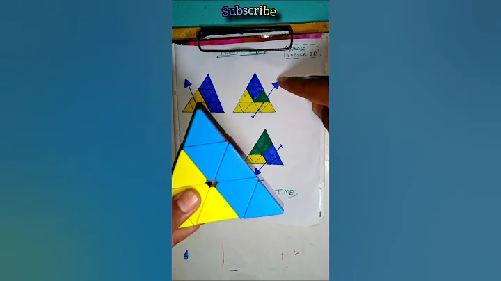 Magic trick to solve pyramid cube ....#shorts #rubikscube #cube #trending