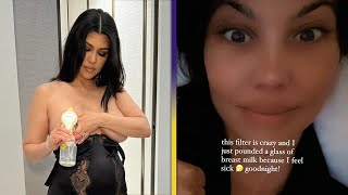 Kourtney Kardashian Reveals She Drinks Her Own Breast Milk!