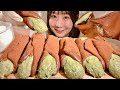 ASMR My 24th Birthday🎂 Dubai Chocolate Mochi Roll【Mukbang/ Eating Sounds】【English subtitles】