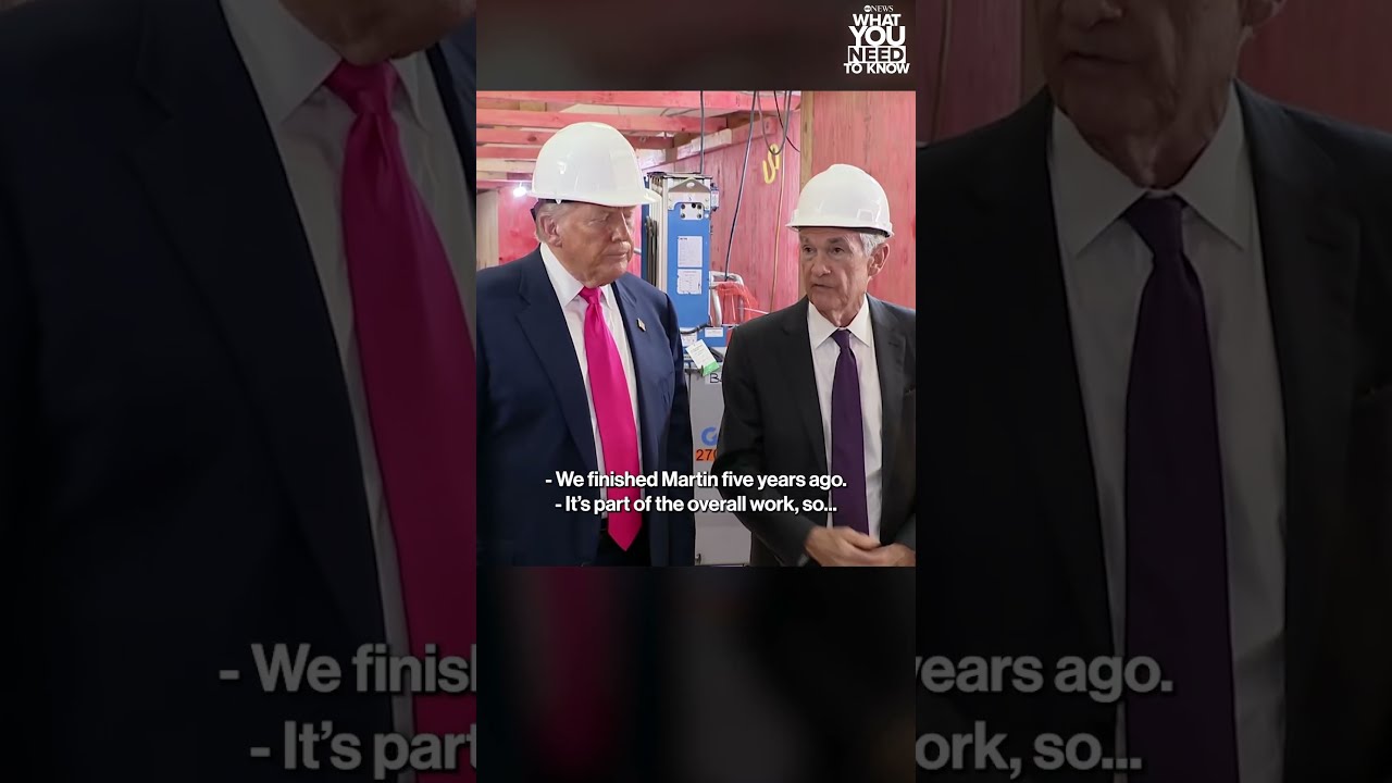 President Trump Confronts Fed Chair On Multibillion Dollar Renovation