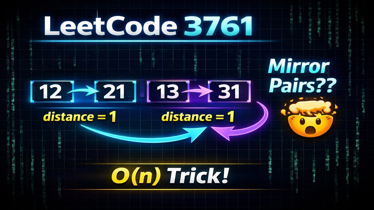 Java Magic Mirror Minimum Absolute Distance Between Mirror Pairs Explained | LeetCode ...