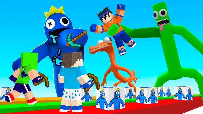 CONSEGUI ME ESCONDER DO AZUL BABÃO NO ROBLOX!! (Rainbow Friends