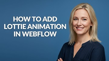 HOW TO ADD LOTTIE ANIMATION IN WEBFLOW - Julia