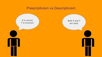 Prescriptivism vs Descriptivism: There Ain