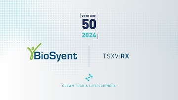 BioSyent Inc. (TSXV:RX) | 2024 TSX Venture 50™