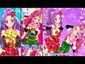 アイカツスターズ！神崎美月&エルザフォルテでWe wish you a merry Christmas・とてもむずかしい（2人ユニット）・レッドラグジュアリーコーデ，グリーンドレッシーサンタコーデ