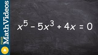 How to find the roots of a polynomials by factoring