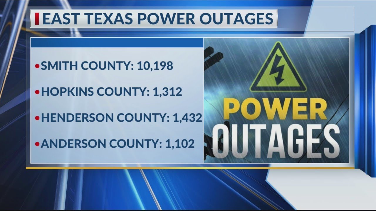 More than 14,000 without power in East Texas - YouTube