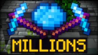 Lucky Living #32 - Mining Makes MILLIONS! (Hypixel SkyBlock)